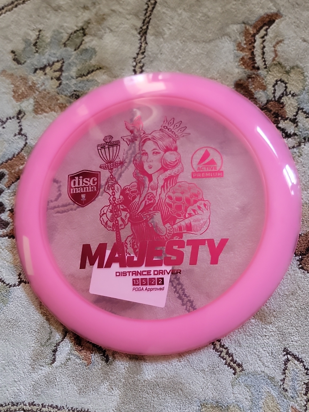 NEW Discmania Majesty Distance Driver - Pink WITH PINK FOIL 171 GRAMS